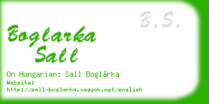 boglarka sall business card